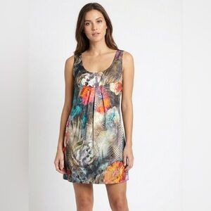 D STUDIO 100% Silk Mini Sheath Dress Fully Lined in Silk Button Back Close Sz 8